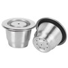 Coffee Capsule Set Stainless Steel Reusable Refillable Capsule Fit for