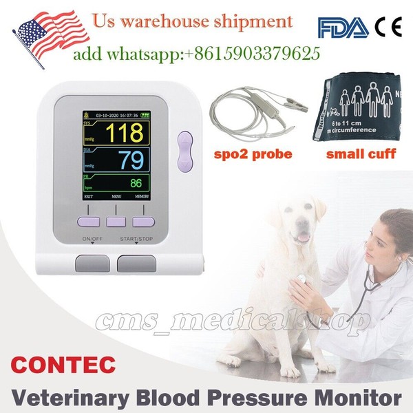 CONTEC US Ship Veterinary Contec08A-VET Blood Pressure Monitor SPO2 PROBE,PC