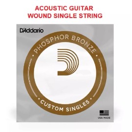 D'Addario Single String .047 Phosphor Bronze Wound Acoustic Guitar String D'Addario PB047