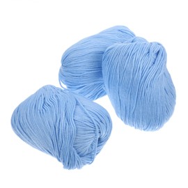 Operitacx Convenient Crochet Yarn Pack 3 Rolls Milk Cotton Yarn Wool Dk for DIY Projects