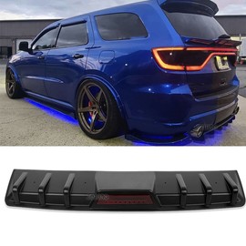 JMTBNO For Dodge Durango SRT R/T Rear Bumper Lip Diffuser Shark Fins Splitter Spoiler