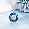 MONGAS Ballerina Necklace for Women 925 Sterling Silver Crystal Ballet