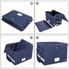 ENGPOW File Box with Lock, Fireproof Document Box with Pockets,