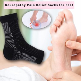 Soothe Socks | Toeless Compression Socks Men Breathable | Comfortable Ankle Socks, Relief Athletic Socks for Arch & Heel Relief, Muscle, Feet