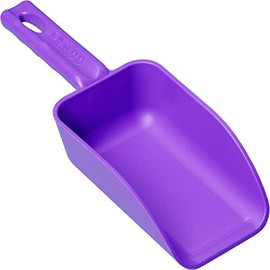 Vikan Remco 63008 Color-Coded Plastic Hand Scoop - BPA-Free Food-Safe Kitchen Utensils, Restaurant and Food Service Supplies, 16 oz, Purple