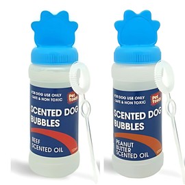 2 X 120 ml Blowing Bubbles for Dogs (Peanut Butter and Beef)