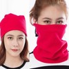 Unisex Winter Travel Mask Neck Warmer - Thermal Scarf for Snowboarding Unisex Neck Black 2ea