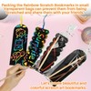 MAQIHAN Scratch Art Bookmarks - 36 Sets 4 Style Making