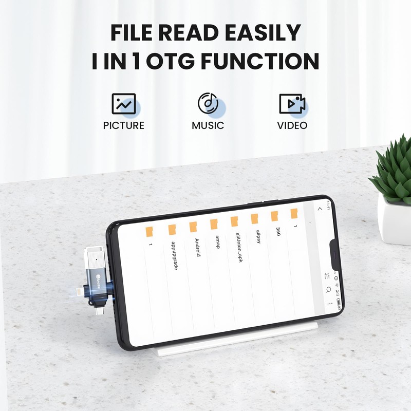 biaze 3 in 1 OTG Adapter USB to C