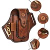 Tourbon Multi Tool Leather Belt EDC Pocket Organizer Phone Pouch