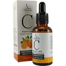 Serúm Faciales de Vitamina C con Acido Hialurónico, Hidratante, 30ml.