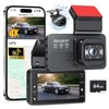 Dash Cam Front and Rear, 4K+1080P FHD Dual Dash Cam