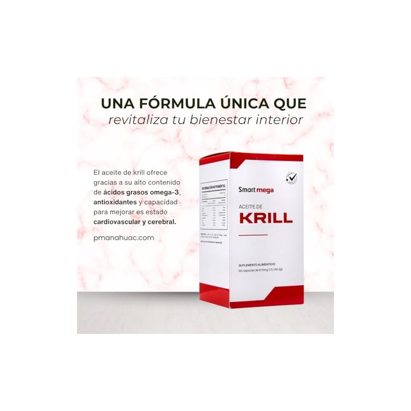 SMART MEGA Neo krill 60 Cápsulas + Aceite de Omega