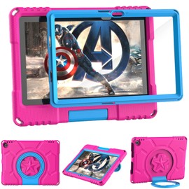 10 Tablet Case with Screen Protector (13th/11th Gen, 2023/2021), Not Suitable for Sony TCL Tablets, Patamiyar Lightweight Shockproof Case for 10 Kids Tablet with Stand Handle - Pink