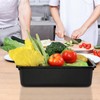 Aninhao 5-Pack 8 L Plastic Commercial Bus Box Tub, Small