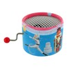 Round Music Box/Music Box with Hand Crank Made of Cardboard