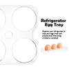 Refrigerator Egg Tray Durable Plastic Egg Holder Boxes 8 Eggs