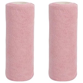 zaqwsx Reusable Cleaning Wipe Household,Microfiber Towel Rolls Dish Rags Wash Paper Towel Replacement,Pink
