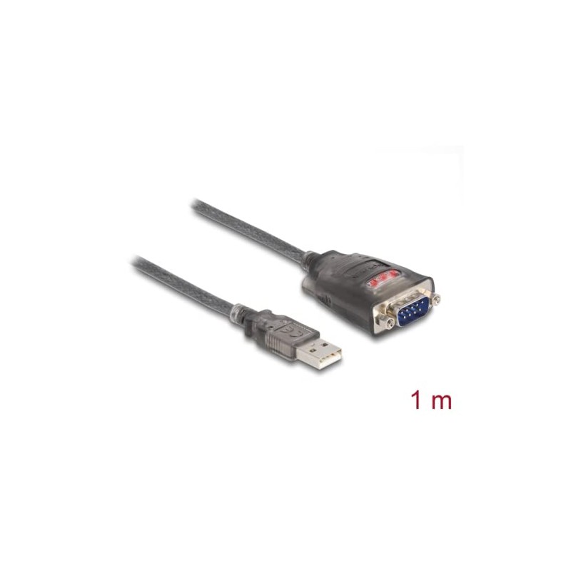 Delock Adapter USB 2.0 Type-A to 1 x Serial RS-232