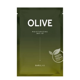BARULAB Certified Vegan Sheet Mask Set (10 masks), Olive