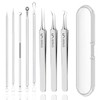 Blackhead Remover Tools Set - 5 Double-Ended Pimple Extractor &