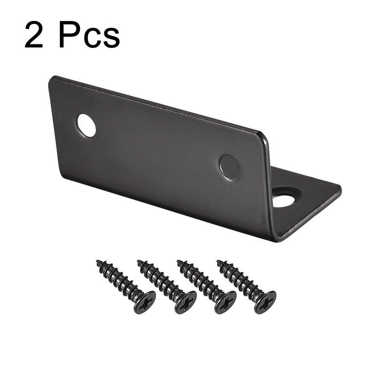 sourcing map Corner Brace Angle Bracket Fastener Stainless Steel L
