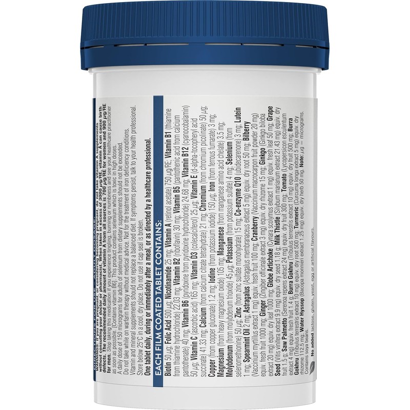 Swisse Ultivite Men's 50+ Multivitamin 90 Tablets