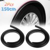 MASO 2Pcs Universal Car Side Fender Wheel Eyebrow Arch Rubber