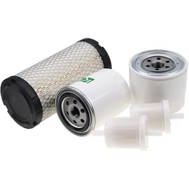 DVPARTS Filter Kit AIR/FUEL/OIL/HYD for Kubota BX22 BX23 BX24 BX25 BX25DLB BX2200 BX2230 BX2350 BX2360 BX2370 BX2660 BX2670 ZD18 ZD21 ZD25 ZD28 GR2100 GR2110 GR2120