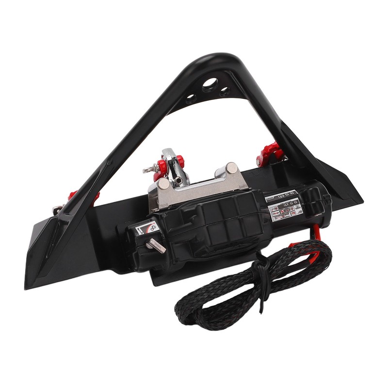 RC Front Bumper Winch Light Kit Iron Plastic High Hardness