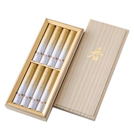 Hasegawa Buddhist Altar Incense Incense Gift Eternity Series Traditional Scent for Gift Presents, Hasegawa Original Paulownia Box