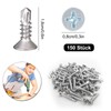 150 Pieces 4.2 x 16 mm Sheet Metal Self Tapping
