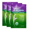225 Piece BrightWorks Fresh Mint + Whitening Dental Flossers with