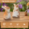 Bunny Ceramic Toilet Bolt Caps - Decorative Toilet Caps for