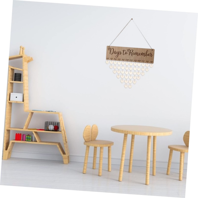 IWOWHERO 1 Set Wooden Cutouts for DIY Projects Heart Shaped