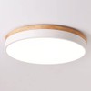 Yiisem Dimmable Wood LED Flush Mount Ceiling Light, 5CCT 2700K-6000K