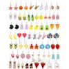 36 Pairs Fun Cute Earrings Set Weird Cool Funky Aesthetic