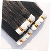 Beavorty 2pcs Tape Hair Extensions Human Hair Wigs Seamless Straight