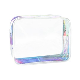 TotePrint Clear PVC Toiletry Bags in 1 Bright Colours Large Capacity, B127-d119-1, Modern