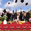 LANGASQUE Graduation Tablecloth, 2025 Graduation Party Decorations Congrats Grad Tablecover