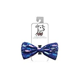 Huxley & Kent Bow Tie | Whale Watch (Large) | Pet Bow Tie Collar Attachment | Fun Bow Ties for Dogs/Cats | Velcro Pet Bow Tie