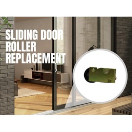 Crossly Roller for Sliding Glass Doors | Roller Replacement for Patio Glass Door Repair | Door Roller Hardware | Steel - Precision Bearing Wheel (DR-137-SP) (Pack of 1)