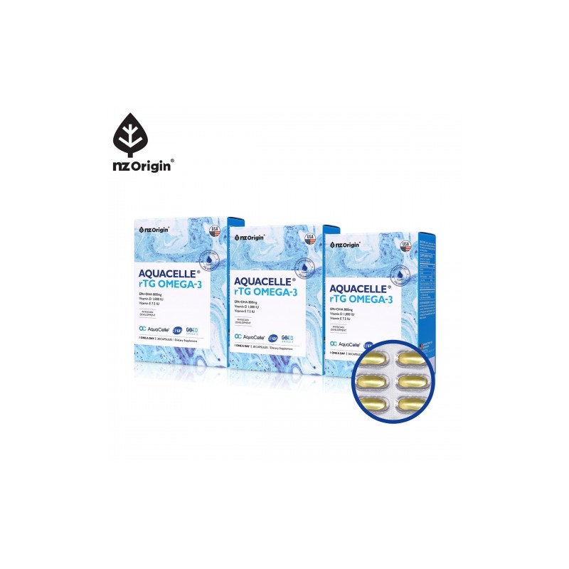 NZ Origin Aquacell rTG Omega-3 30 Capsules / 엔젯오리진 아쿠아셀