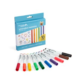 Blue Summit Supplies 300 Pack Kids Washable Markers Bulk, Non Toxic Bulk Washable Markers Classroom Set, Assorted Colors, 10 per Pack, Broad Tip