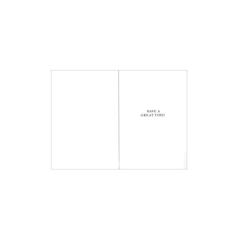 Male Birthday Card - Script Balloons Blue Green - 7.5"