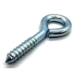 2 x Heavy Duty 75mm Screw Eye Bolt Lag Eye Bolt Fixing With 15mm Eyelet