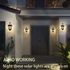 2 Pack Solar Lights Outdoor Lanterns,Waterproof Hanging Solar Lights Lantern