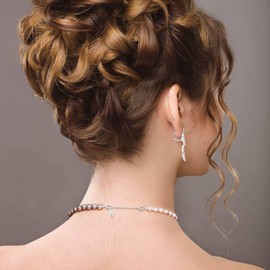 ALEXCRAFT White Gold Necklace Extenders 925 Sterling Silver Necklace Bracelet Ankle Extender Chain Extension for Jewelry Making（2 3 4 inch）