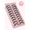 Russian Strip Lashes 10 Pairs – Dramatic Fluffy Volume Fake