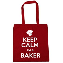 Hippowarehouse Keep Calm I'm a Baker Tote Shopping Gym Beach Bag 42cm x38cm, 10 litres